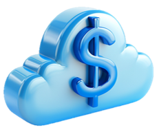 cloud cost icon